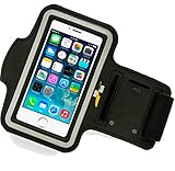 iPhone 5 Armband Fits 5s, 5c and iPod Touch 5 | Sports Band For Running, Jogging, Walking And Gym Workouts | Fits Apple iPhone 5 Cell Phone | 1