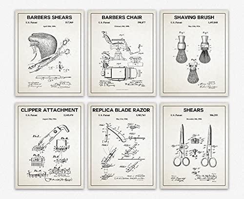 Posters barbier pour decoration murale retro de salon de coiffure et coin rasage maison