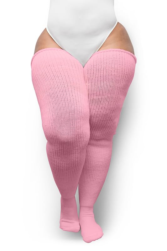 Thunda Thighs Plus Size Thigh High Socks Over the Knee High Boot Stockings Leg Warmers