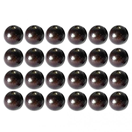 SNAPPSY 50Pcs 6mm Dark Coffee Round Wooden Beads DIY Jewelry Necklace Craft Finding-picture-13
