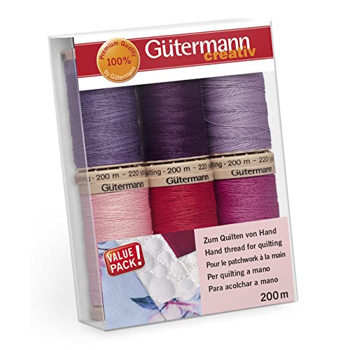 Gütermann Thread Set, Cotton, Multicolor, 200m, Assorted 3