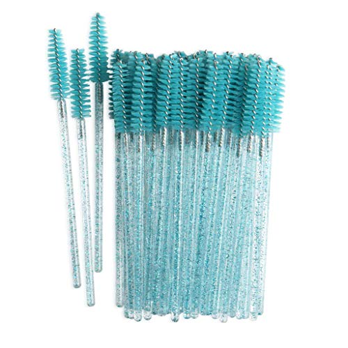 Amagogo Pack Of 100 Mascara Wands, Disposable Eyelash Brushes For Tool - Deep Green