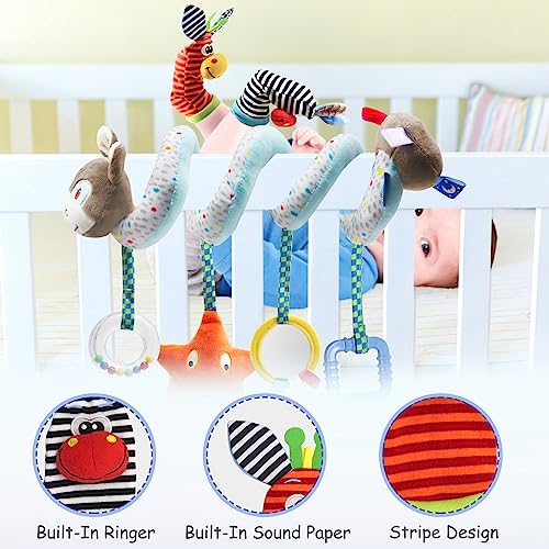 Soft Baby Rattles Toys, Baby Crib Hanging Rattles Toys With Foot Finder Socks, Feet Leg Ankle Socks, Birthday Holiday Birth Present For Newborn Boy Girl #TOP4