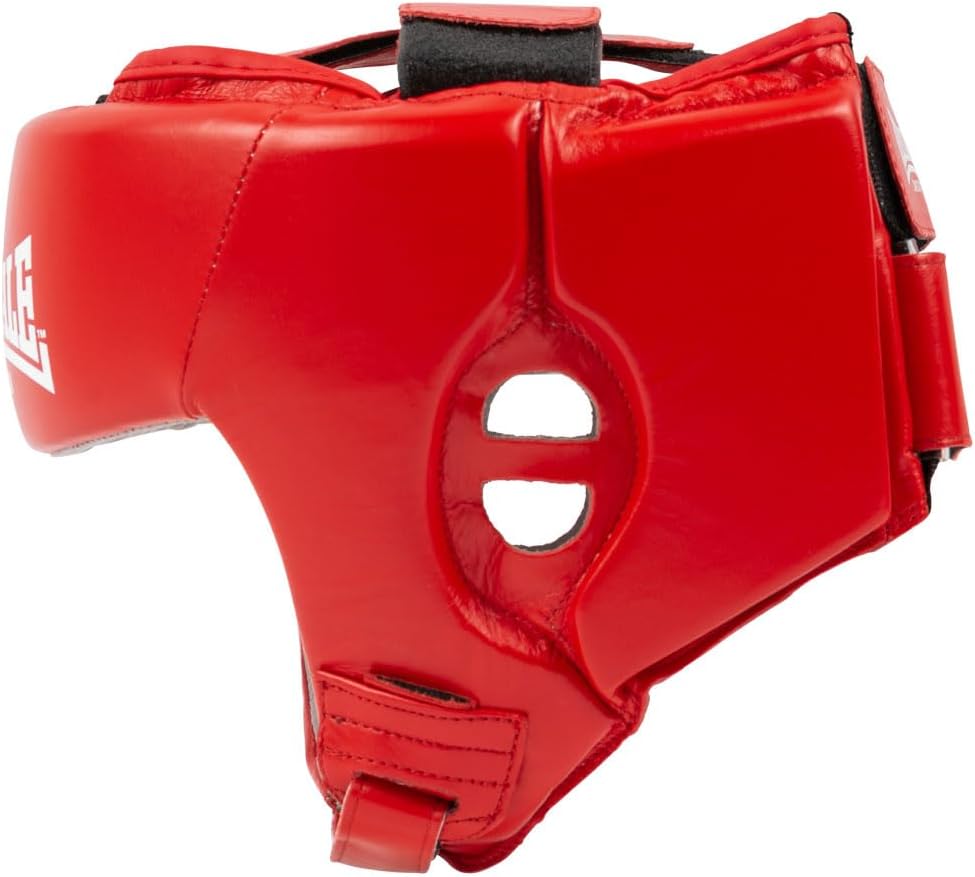 Lonsdale Contest PROTEC DBV Red XL Leather Head Guard