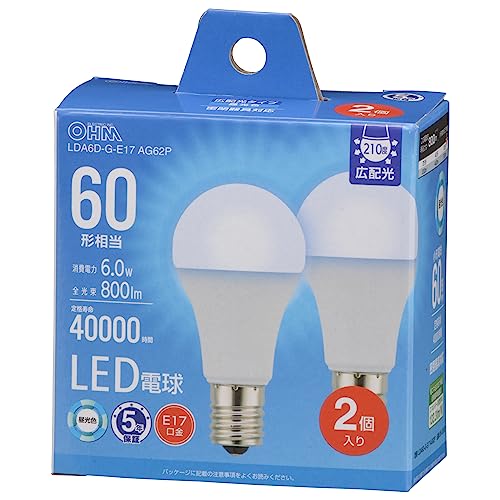 I[d@ LEDd` E17 60`/60W F Ή fMގ{HΉ ~jNvg` 5Nۏ 2 LDA6D-G-E17 AG62P 06-5550 OHM