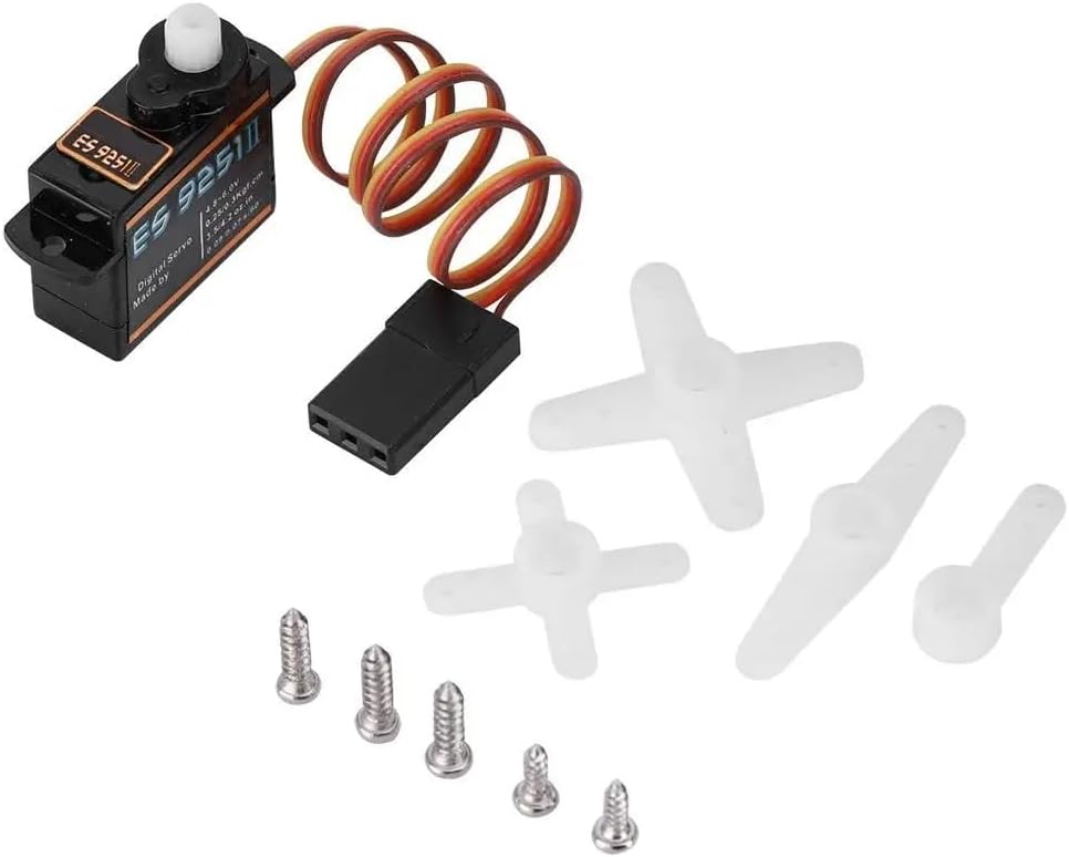 SPARKHOBBY EMAX ES9251II Plastics Digital Servo 3.6g Waterproof Servo with Gears Suitable for RC Car Helicopter Boat Airplane Accessories (ES9251 II 4PCS)