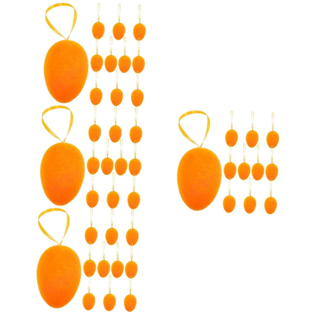 Cabilock 4 Sätze Osterdekoration Künstliche Grüne Girlande Ei Festival-Ornament Baum Anhänger Osterhänge -Ornamente Ostern Baumschmuck Osterparty Gefallen Schaum 10 Stück * 4