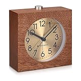 Básico: El reloj vintage dará un toque elegante y discreto a tu habitación con su pantalla de color oro. Debido a su diseño minimalista, será sencillo combinarlo con todo tipo de decoraciones.