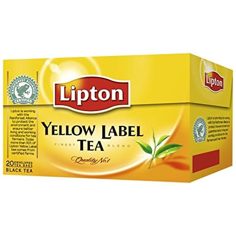 Schwarzer Tee | Lipton | Gelbes Etikett 20 Stück Cover