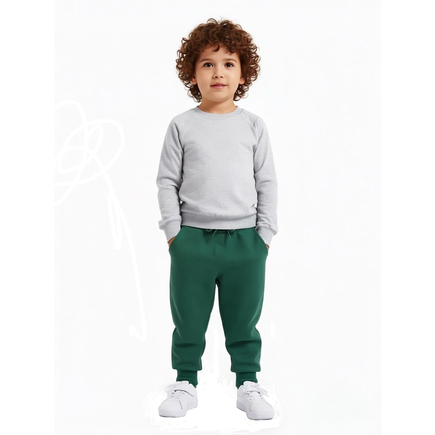 HUAER& Pantalones de chándal para bebé con diseño de dinosaurio con cordón elástico (2 unidades)