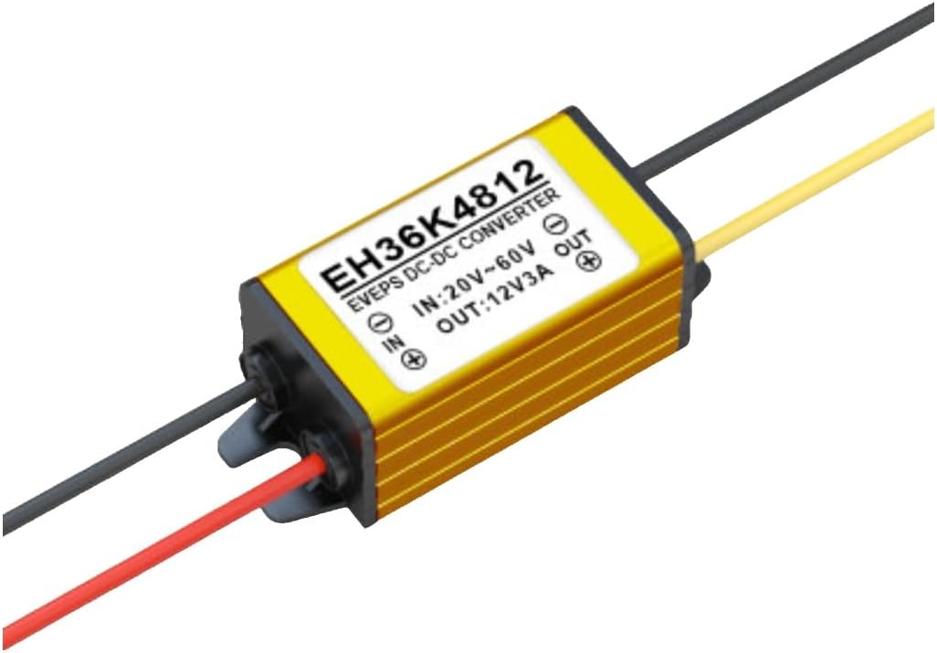 EVEPS Power Supply 48V to 12V1A2A Low DC Converter 24V36V to 12V Step-Down Module(48V to 12V 1A)