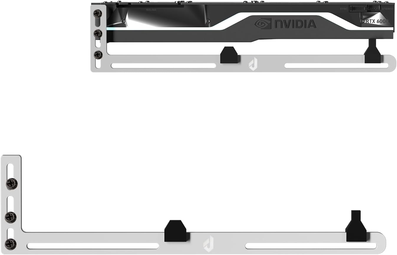 GPU Support Bracket,Graphics Card Brace Support Adjustable Video Card Holder (White)