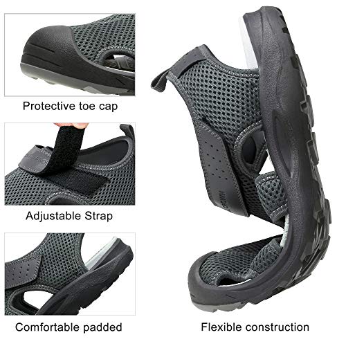 Camel Crown Men'S Mesh Hiking Sandals Closed-Toe Beach Sandal For Athletic Outdoor Summer Waterproof thumb #4