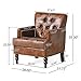 Christopher Knight Home Malone Tufted Club Chair, Brown 28D x 29.5W x 33.5H Inch