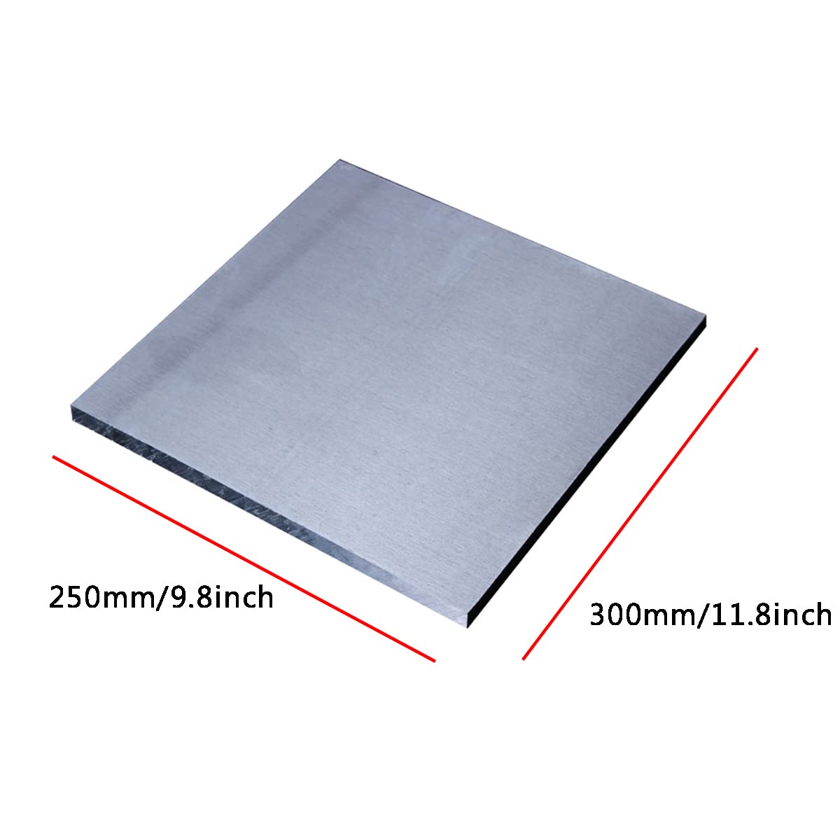 Aluminiumblechplatte 6061, 4 mm dick, mehrere Größen for Formen, Löten, Hartlöten(250 * 300 * 4Mm)