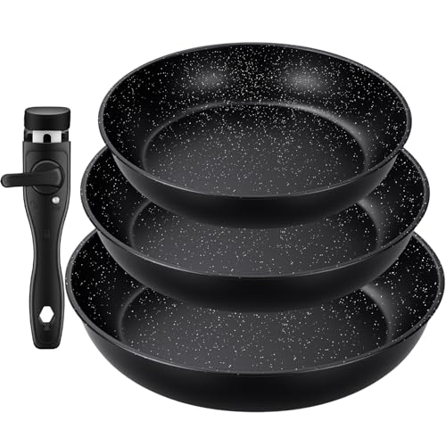 Cexovo Pfannenset Induktion, Antihaft-beschichtete Bratpfanne...