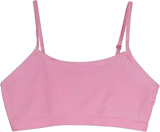 Regreso a la Escuela 1/3 Set Sujetadores Deportivos para niñas Chaleco Ropa Interior Top Ajustable Correa para el Hombro. YINI