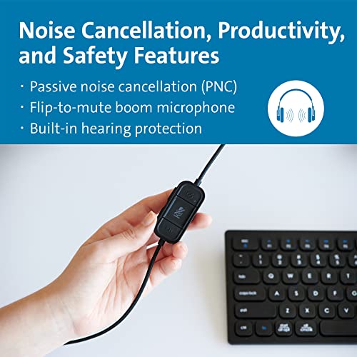 Image of Kensington Noise Cancelling H2000 USB-C Over-Ear Headset (K83451WW)