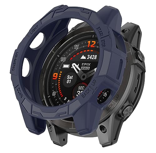 SHEAWA for GarminK[~ Fenix 7 Pro P[X Jo[ یP[X ݊i Epix Pro 47mm TPUS یJo[ ϏՌ ANZT[ (~bhiCgu[)