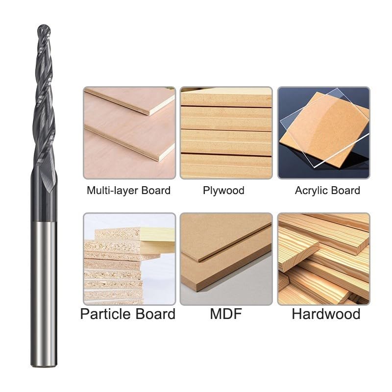 Carbide End Mill, 1/8In, 4FL, Single, 1-1/2, Mfr: 220-001043-A