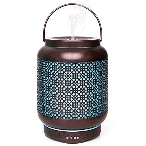 Aroma Diffuser, Luftbefeuchter Duft-Diffusor Leiser Mini Humidifier Aromalampe Duftlampe Raumluftbefeuchter Mini USB Aroma Diffusor mit 7 Farben LED Licht für Baby/Auto/ Büro/ Yoga /Schlafzimmer Cover