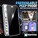 TEMPRTEK+ for iPhone 15 Pro Max Privacy Glass Screen Protector 2 Pack (9H+ Military Grade 3X Protection) Long Last Shatterproof Tempered Glass - Anti Scratch/Fingerprint [Full Coverage] Anti-Spy