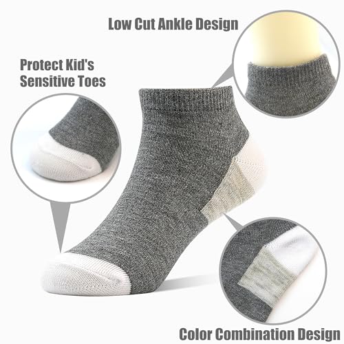 20 Pairs Toddler Socks for Kids Boys Ankle Low Cut Sock 1-14 Years Old2