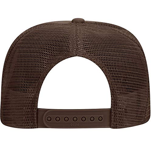 Image of OTTO Polyester Foam Front 5 Panel Pro Style Mesh Back Trucker Hat