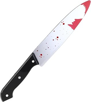 Molain Cosplay Fake Knife - 12inches Bloody Prop, Halloween Fancy Dress Accessory