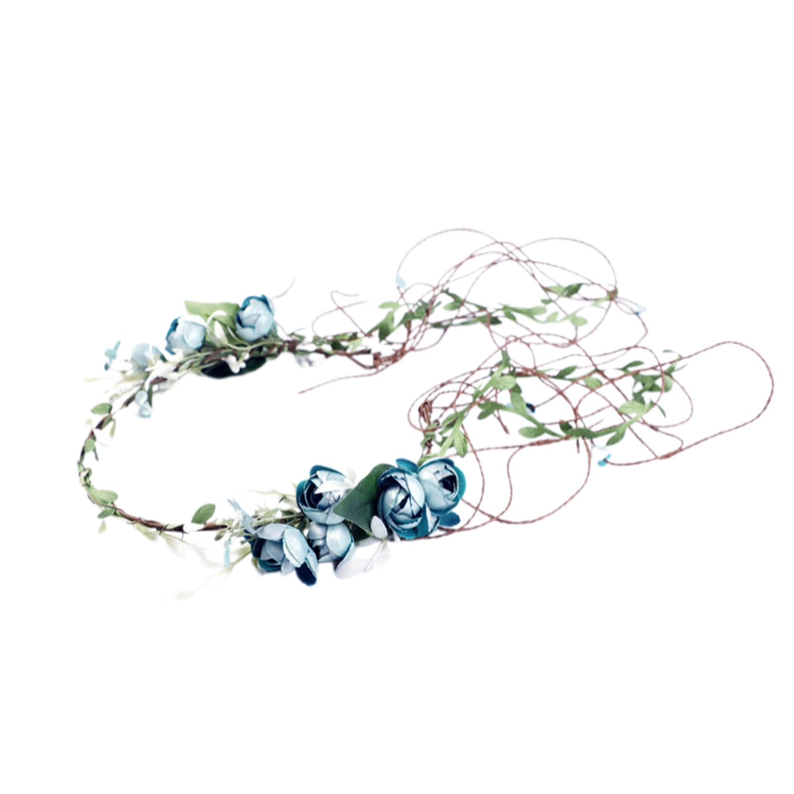 Fentency Elegant Flower Hair Hoop Ethnic Girl Woman Taking Photo Headband Wedding Party Bride Realistic Flower Headband