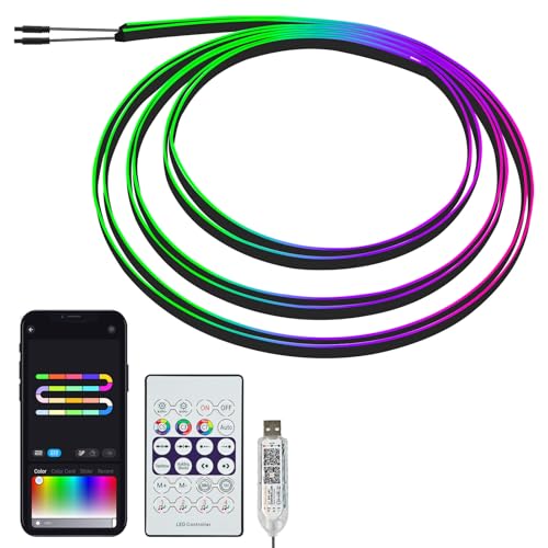118-Acrylic-Interior-Car-Lights-with-Smart-APP-RGB-2-in-1-2-59in 118" Acrylic Interior Car Lights with Smart APP RGB 2 in 1 (2 * 59in) - Image 1