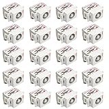 F-Factory 壁面テレビ端子 2K 4K 8K 放送対応 2分配型 直列ユニット [中間型] (両端子通電型) 20個セット FE-TCU-2LK-20P