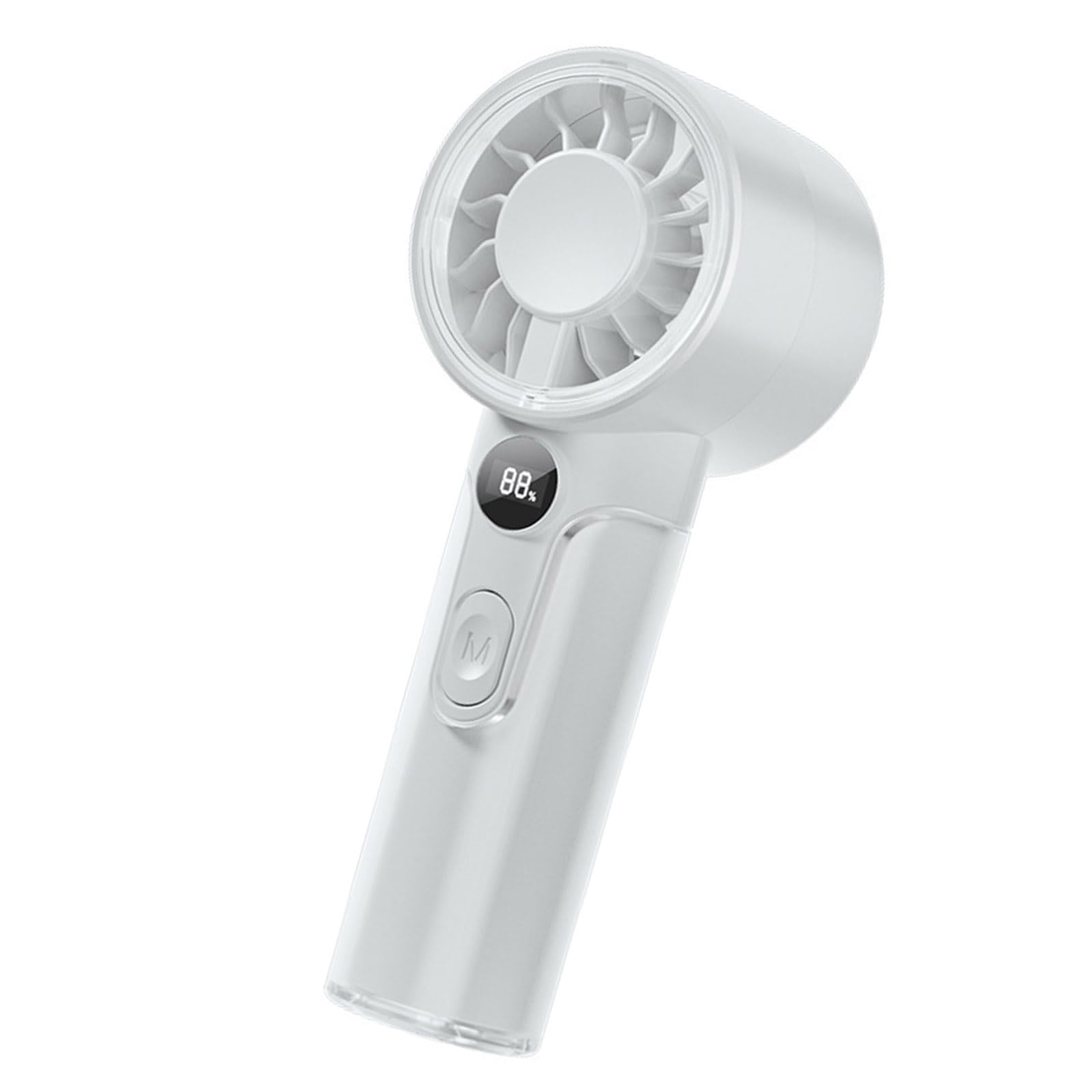 Tkidplw USB Rechargeable Handheld Fan Portable with Digital Display 100 Adjustable Speed Quiet Fan Portable Handheld with Digital Display