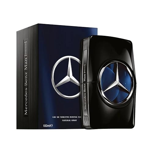 Mercedes-Benz Man Intense Colonia Woody Spicy para hombres - Colonia para hombre con musgo de roble, geranio, ámbar - Fragancia de larga duración