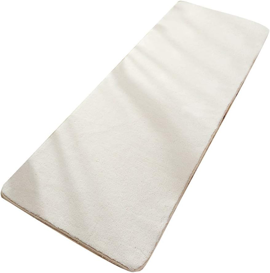 Yaoyodd19 Floor Mat Floral Letters Print Rug Pad Anti Slip Carpet for Living Room Bedroom Decor 60160cm White