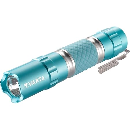 VARTA Taschenlampe F20 LED - Mit 2x AA Batterien, Outdoor & Sport
