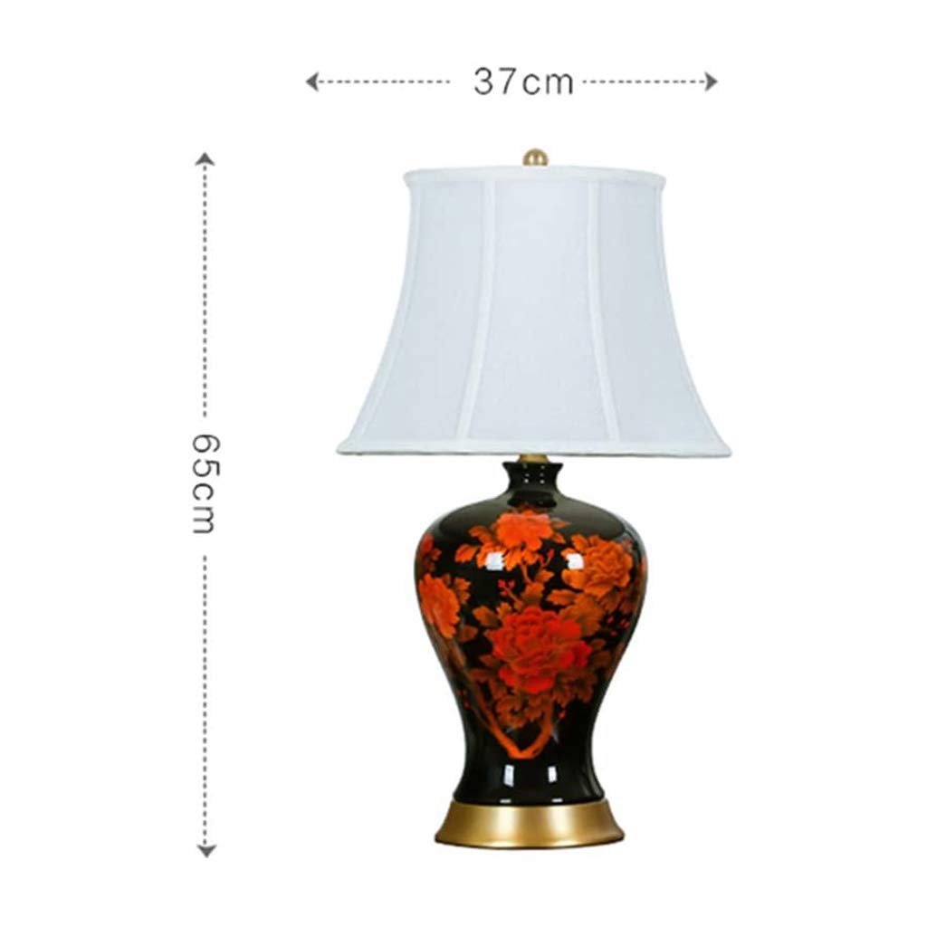 Lampa stołowa Ceramiczna lampa stołowa Moda Śliczna nowoczesna dekoracja Prosta ciepła lampa stołowa do sypialni Lampka nocna