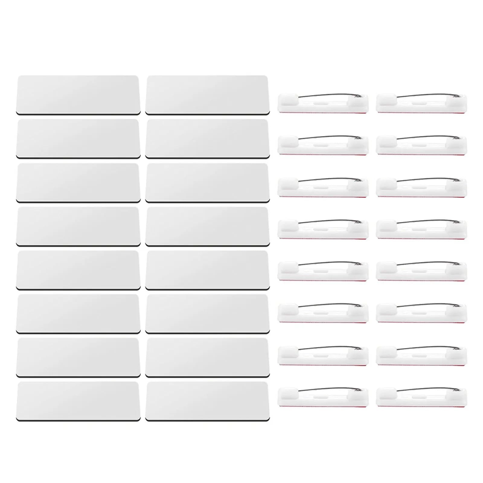 Porta Nomi Spilla for etichette con nome vuota da 24 pezzi | Badge identificativi Badge identificativo for abbigliamento da ufficio for dipendenti fai-da-te