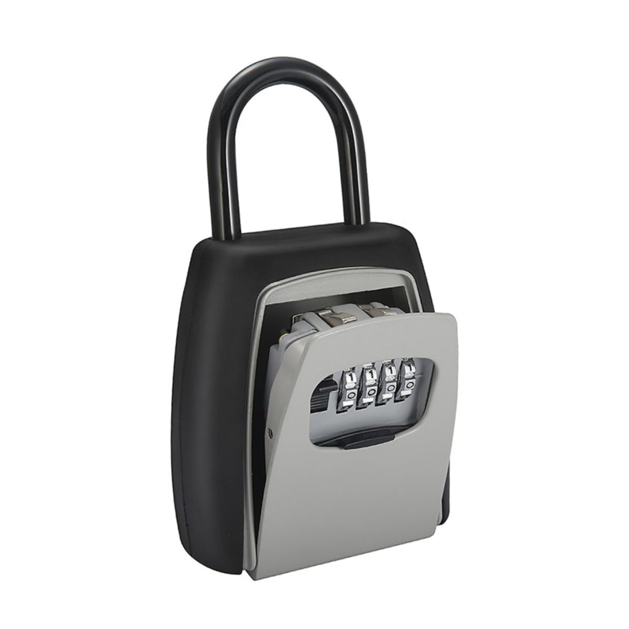 MAGICLULU Cassetta Di Sicurezza Portatile Con Serratura A Chiave Reale 4 Codici Robusta Facile Da Installare Per Esterni Casa E Ufficio