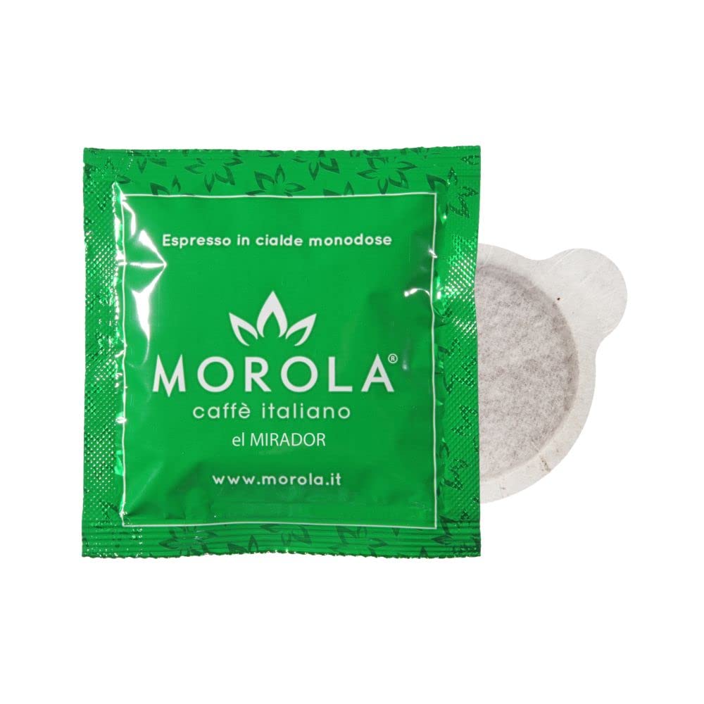 Café Morola - Kit de degustación de cápsulas - Vainas Compostables ESE44 - Degustación de café clásico, naranja, limitado, cremoso, Dek, El Mirador (120, cápsulas)
