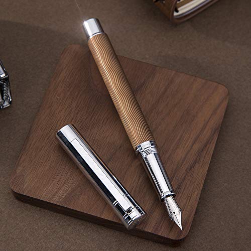 Stylo plume de luxe or rose HongDian étui métal cadeau idéal