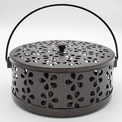 Mosquito Coil Holder Portable Mosquito Coil Burner Suitable for Indoor and Outdoor Camping (Bronze)