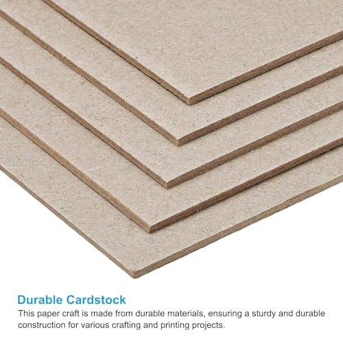 PATIKIL Folhas de aglomerado de 18 x 12,7 x 0,2 cm, 10 peças de espessura de 80 pontos para encadern