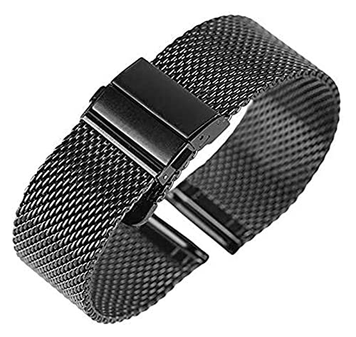 Bracelet de montre 22mm maille acier inoxydable rose doré pour bracelet montre connecté