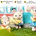 Honey Bee Acres The Cheddars Mouse Family, 4 Miniature Doll Figures, Small