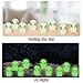HINGTAI 30Pcs Alien Luminous Resin Ornaments, Mini Figures to Hide Alien Party Decorations Gifts Supplies, Bulk Luminous Ornaments Suitable for Halloween Party Events