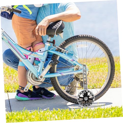 Ruedas de Entrenamiento para Bicicleta Mikinona con LED Intermitente y Estabilizadores Resistentes al Desgaste, Ruedas Auxiliares de Equilibrio Reemplazables para Bicicletas, Accesorios Silenciosos para Ciclismo para Niños miniatura 6