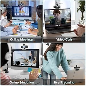 TRAUSI-1080P2K-HD-Webcam-with-Microphone-Noise-Cancellation-Privacy-Cover-Wide-Angle-Lens-Auto-Light-Correction-Plug-Play-USB-Webcam-for-Laptop-Desktop-PC-Mac-Zoom-Skype-Streaming