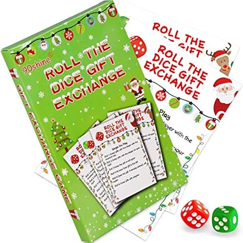 90shine Christmas Game White Elephant Gift Exchange Xmas Holiday Party Decoration Supplies Cover