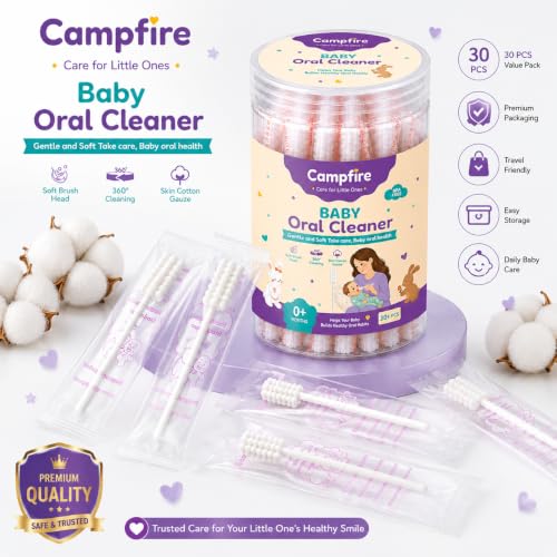 Image of Campfire Baby Tongue Cleaner, Pack of 30